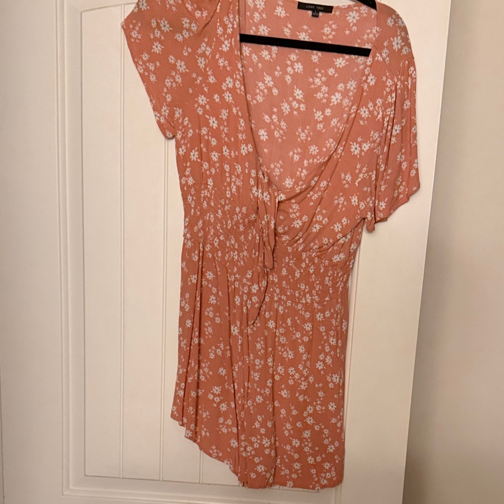Floral Peach Romper